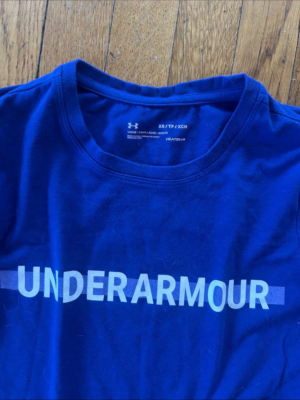 Under Armour Kids xs Royal Blue Long Sleeve Top with Blue Shorts & Black Leg lot